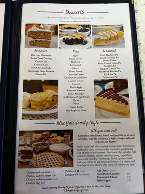 Menu photo 4 Blue Gate Restaurant & Bakery Shipshewana, IN Menu photo 4 Blue Gate Restaurant & Bakery Shipshewana, IN