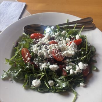 Rip Van Winkle Brewing Company - Arugula salad with dried cranberries, cherry tomatoes, and feta - Pizza Near Me - Catskill, New York