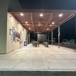 Outside pick up area