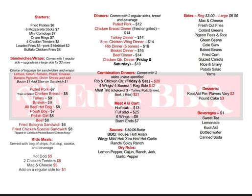 Menu photo 1 Big Eu'es BBQ Cuyahoga Falls, OH Menu photo 1 Big Eu'es BBQ Cuyahoga Falls, OH