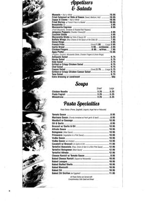 Menu photo 1 Enzo Restaurant & Pizza Jackson, NJ