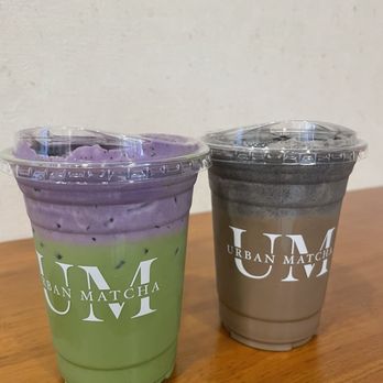 Urban Matcha - Ube cheese cap matcha and black sesame hojicha - Desserts Near Me - Chandler, Arizona Urban Matcha - Ube cheese cap matcha and black sesame hojicha - Desserts Near Me - Chandler, Arizona