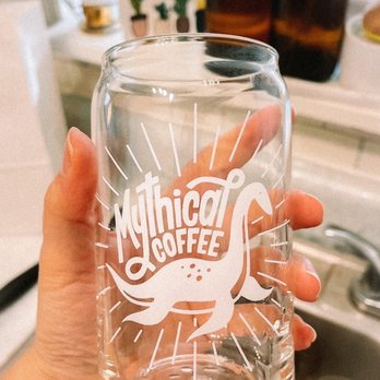 Mythical Coffee - Nessie glass cup; $8 (steal!) - Coffee Roasteries Near Me - Gilbert, Arizona