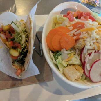 Yard House - Lunch combo Grilled white fish taco and Ranch salad - New American Near Me - Carlsbad, California