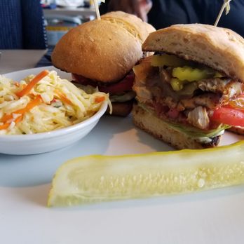 Latitudes - Blackened Mahi Sandwich with mango slaw - Seafood Near Me - Highland Beach, Florida