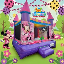 Express Party Rental - Bring the magic of Minnie Mouse to your next party! Our colorful bounce house is clean, sanitized, and guaranteed to keep kids entertained.
