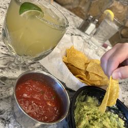 Plaza Azteca - Kennett Square - Guacamole at the table regular margarita, it's a party in your mouth!
