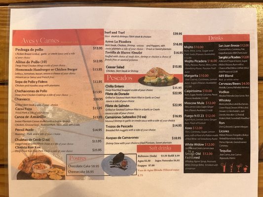 Menu photo 3 La Picadera Bar & Restaurant San Juan, PR