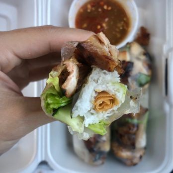 Rolls And Grill - Spring Rolls inside - Vietnamese Near Me - Bakersfield, California