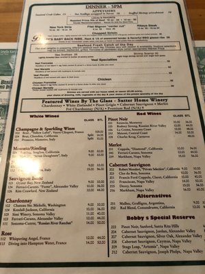 Menu photo 5 Bobby's Restaurant & Lounge Vero Beach, FL Menu photo 5 Bobby's Restaurant & Lounge Vero Beach, FL
