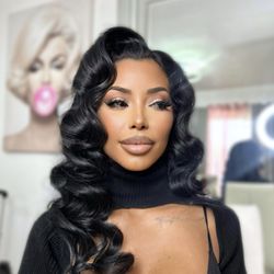 Peach Glam - Vintage waves