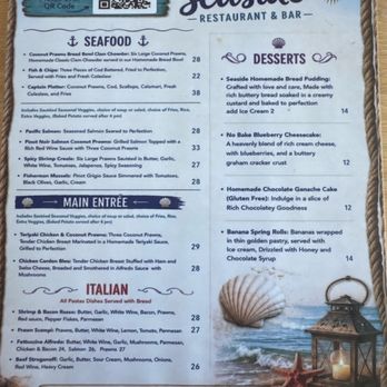 Seaside Restaurant & Bar - Menu - Bars Near Me - Crescent City, California Seaside Restaurant & Bar - Menu - Bars Near Me - Crescent City, California