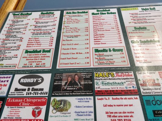 Menu photo 2 The Railway Cafe Dowagiac, MI