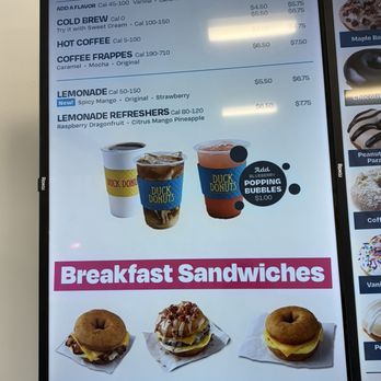Duck Donuts - Menu July 2026 - Donuts Near Me - Walnut Creek, California