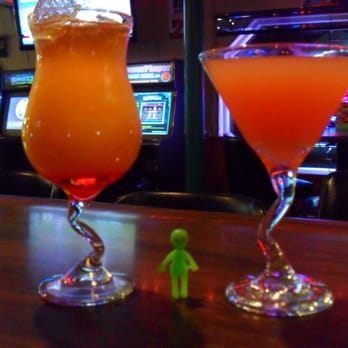 Casey's Pub - Mai Tai and Ruby Red Martini with Casey's Alien in between - Sports Bars Near Me - Oshkosh, Wisconsin