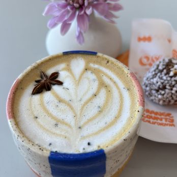 Oslo Coffee - Hot Scandinavian coffee (with almond milk) and a Swedish chocolate ball (chokladbollar). Both were delicious! - Coffee & Tea Near Me - Ladera Ranch, California Oslo Coffee - Hot Scandinavian coffee (with almond milk) and a Swedish chocolate ball (chokladbollar). Both were delicious! - Coffee & Tea Near Me - Ladera Ranch, California
