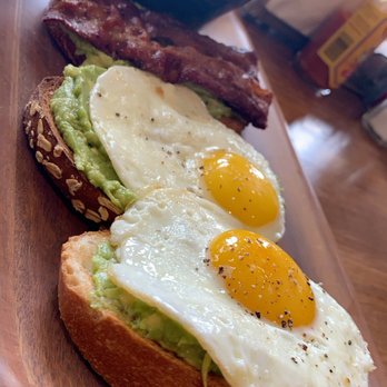Eight AM - Avocado 3 Ways, I ordered Double Egg! No Tomato! - New American Near Me - San Francisco, California