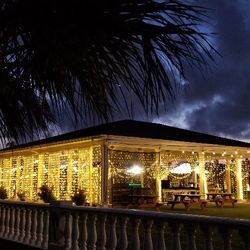 Galveston Island Palms Outdoor Events and Parties - Curtain Light options