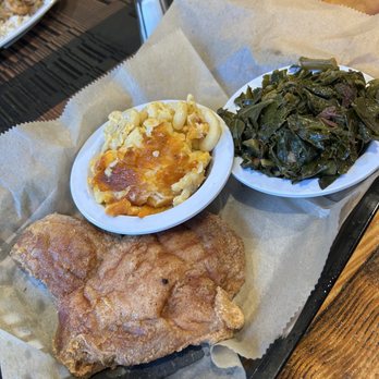 Hannibal's Kitchen - Fried pork meal. Sides Mac n cheese and collard greens - Barbeque Near Me - Charleston, South Carolina Hannibal's Kitchen - Fried pork meal. Sides Mac n cheese and collard greens - Barbeque Near Me - Charleston, South Carolina