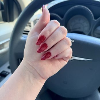 Silver Nails - Dip manicure, almond shape - Nail Salons Near Me - Altamonte Springs, Florida Silver Nails - Dip manicure, almond shape - Nail Salons Near Me - Altamonte Springs, Florida