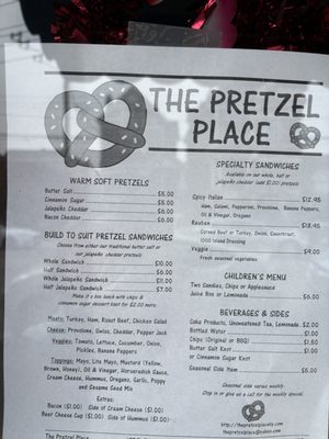 Menu photo 1 The Pretzel Place Bellevue, KY Menu photo 1 The Pretzel Place Bellevue, KY