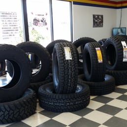 Some of their tire samples. Take a look.