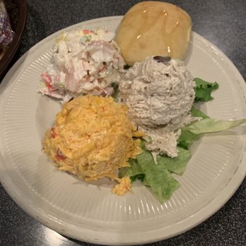 Freight House Restaurant - Salad TRIO, Pimento Cheese**, Seafood Salad, Chicken Salad . - New American Near Me - Hartselle, Alabama