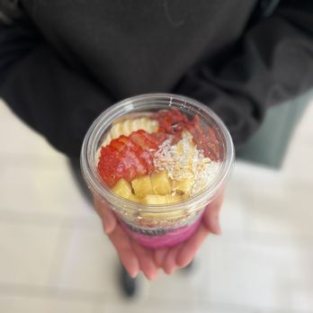 Protein Bar LA - a person holding a smoothie in a plastic cup - Juice Bars & Smoothies Near Me - Glendale, California