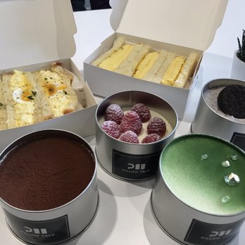 Pillow Talk Cafe Pasadena - Raspberry, Tiramisu, Oreo and Matcha tin cakes, Egg Heaven Sandwich Tamagoyaki Sandwich - Coffee & Tea Near Me - Pasadena, California Pillow Talk Cafe Pasadena - Raspberry, Tiramisu, Oreo and Matcha tin cakes, Egg Heaven Sandwich Tamagoyaki Sandwich - Coffee & Tea Near Me - Pasadena, California
