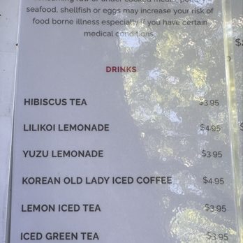 O'Kims - Yummy drink menu! You can BYOB for a very small fee. - Korean Near Me - Honolulu, Hawaii