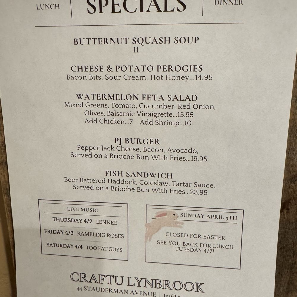 Craftu - Great Specials - Bars Near Me - Lynbrook, New York