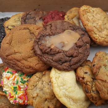 Bell's Cookies - Inside the box (12 cookies + 2 extra with Yelp check-in, 12/19/20) - Desserts Near Me - Seattle, Washington