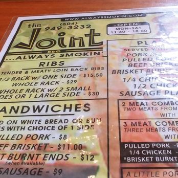 The Joint - Barbeque Near Me - New Orleans, Louisiana The Joint - Barbeque Near Me - New Orleans, Louisiana