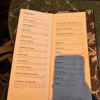 Starlite - menu - Cocktail Bars Near Me - San Francisco, California Starlite - menu - Cocktail Bars Near Me - San Francisco, California