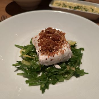 The Establishment - Poached Halibut - Seafood Near Me - Charleston, South Carolina The Establishment - Poached Halibut - Seafood Near Me - Charleston, South Carolina
