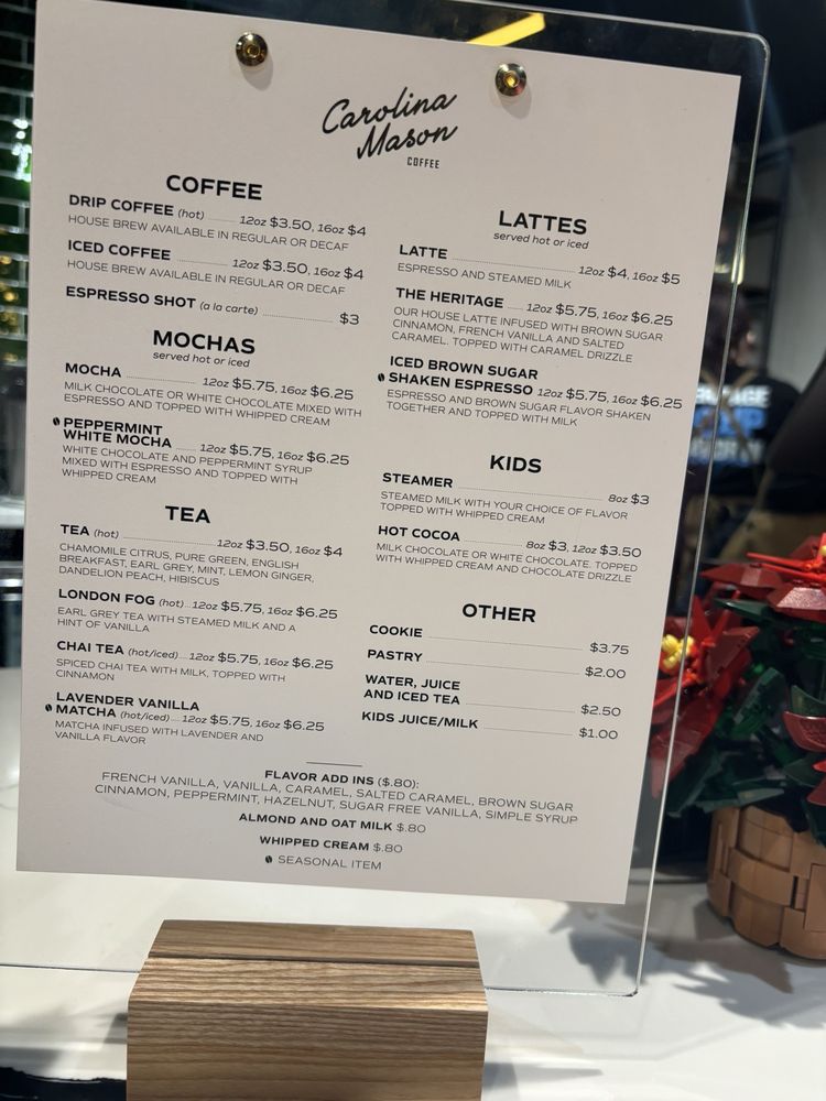 Carolina Mason Coffee