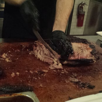Mighty Quinn's Barbeque - Chopping the brisket - Barbeque Near Me - Clifton, New Jersey Mighty Quinn's Barbeque - Chopping the brisket - Barbeque Near Me - Clifton, New Jersey