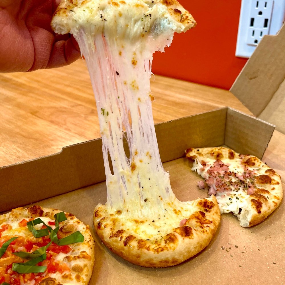 Box Bite - Cheese pull!! - Pizza Near Me - American Fork, Utah