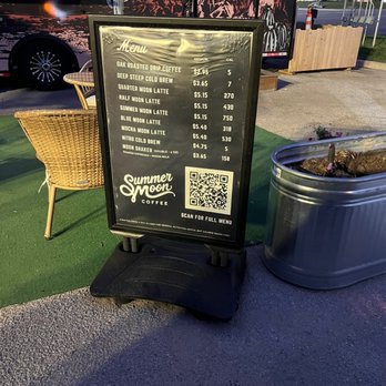 Summer Moon Coffee - Menu with QR code ordering - Coffee & Tea Near Me - Temple, Texas