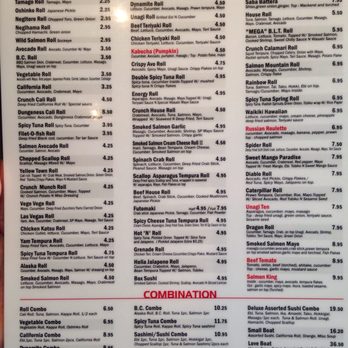Sushi California - Menu September 2017 - Sushi Bars Near Me - Coquitlam, British Columbia Sushi California - Menu September 2017 - Sushi Bars Near Me - Coquitlam, British Columbia
