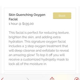 Oxygen Facial Description