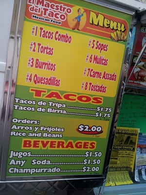 Menu photo 1 El Maestro del Taco Kent, WA Menu photo 1 El Maestro del Taco Kent, WA