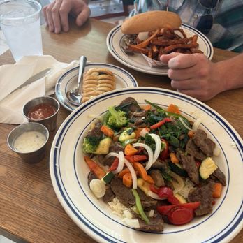 Island Grill - Gyro Rice Plate, Philly Cheesesteak, Sweet Potato Fries - Mediterranean Near Me - Spring, Texas