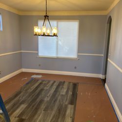Diligent Painting - Final coat ready to clean up