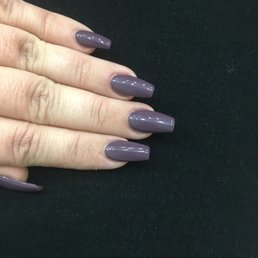 Acrylic set with gel polish