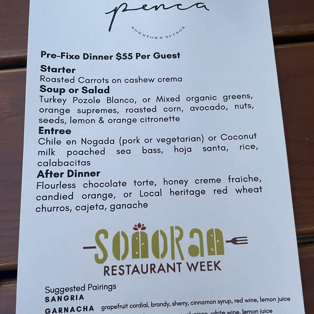 Penca - Sonoran restaurant week menu - Mexican Near Me - Tucson, Arizona Penca - Sonoran restaurant week menu - Mexican Near Me - Tucson, Arizona