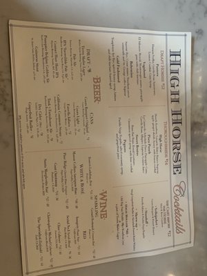 Menu photo 8 High Horse San Francisco, CA Menu photo 8 High Horse San Francisco, CA