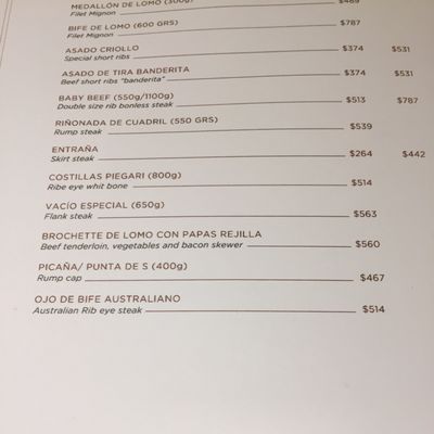 Menu photo 5 Piegari Buenos Aires, C