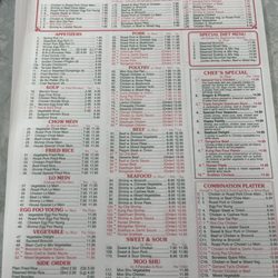 China Garden - Menu