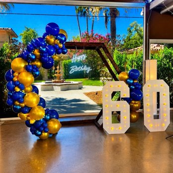Balloon Bliss By MS - Balloon set up for 60th birthday - Balloon Services Near Me